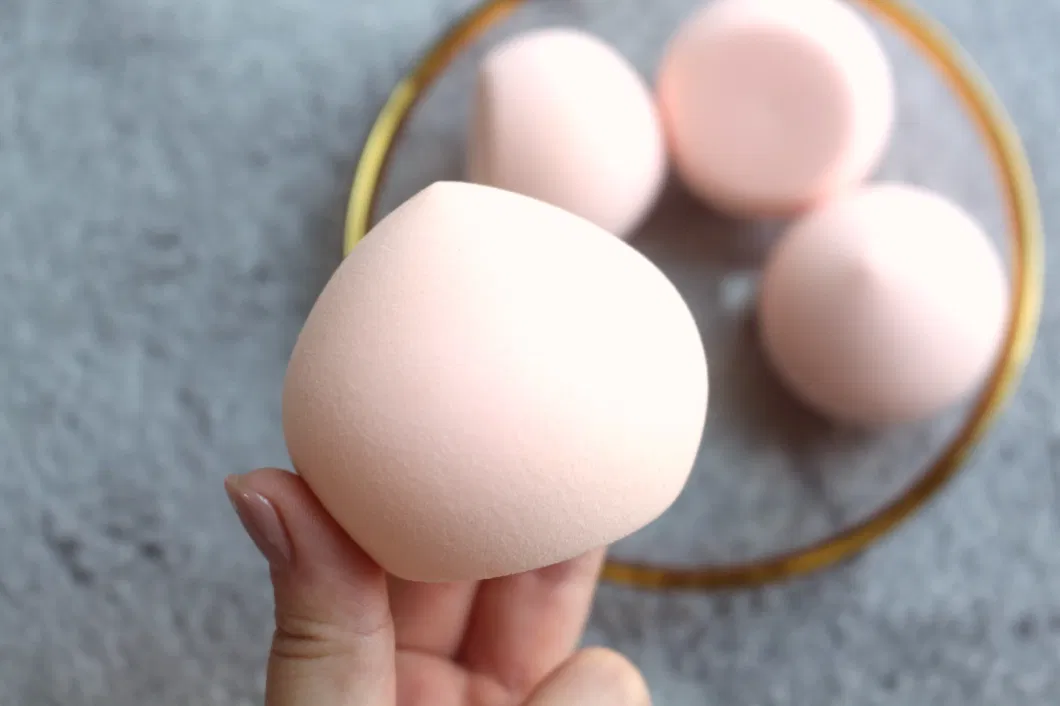 Pink Peach Cosmetic Puff Beauty Egg Factory Microfibre Cosmetic Makeup Sponge