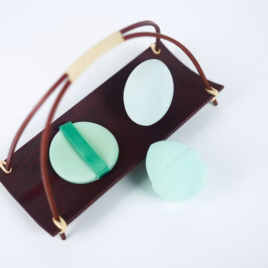 Éponge de maquillage végétalienne naturelle biodégradable de luxe pur, éponge de mélange de beauté à base de plantes de noix de coco, vente en gros