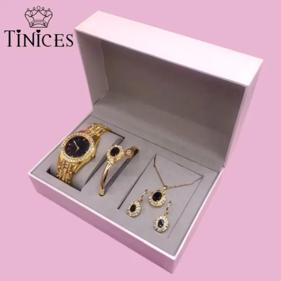 2023tinices Dernière montre populaire Bracelet Bijoux Coffret cadeau Montre pour femme, montre à quartz, montre de luxe, bijoux en cuivre, coffret cadeau de vacances