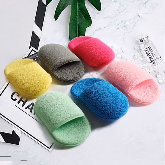 Fond de teint avec logo personnalisé, serviettes en tissu pour poudre cosmétique, soins de la peau, tampons nettoyants lavables pour démaquillant, éponge propre pour tampon de nettoyage du visage