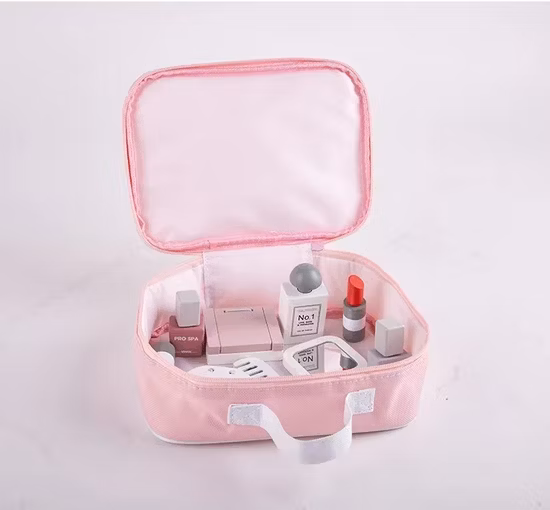 Sac à outils de beauté de maquillage en bois, coffret cadeau d'habillage